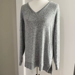 Lucky Brand Gray V-Neck Sweater